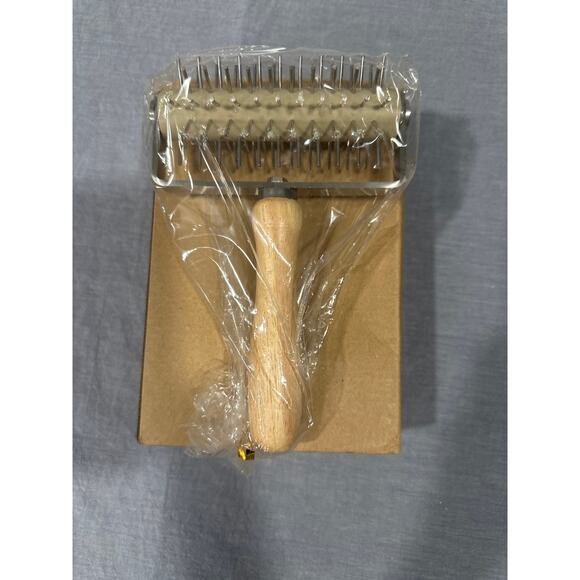 Pizza Dough Roller Docker with Wood Handle (Stainless Steel) - Picture 5 of 5